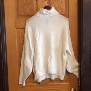 White turtle neck
